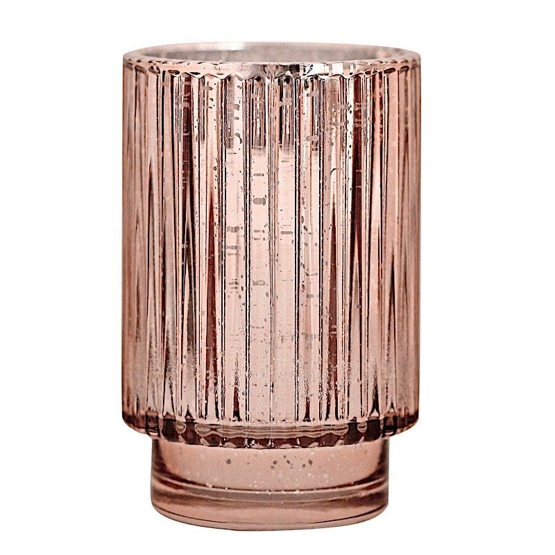 3 pcs 5" Speckled Mercury Glass Votive Candle Holders CAND_HOLD_007_M_M054