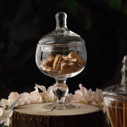 3 pcs 9" 10" 11" tall Glass Apothecary Jars Containers with Lids - Clear GLAS_JAR07_CLR