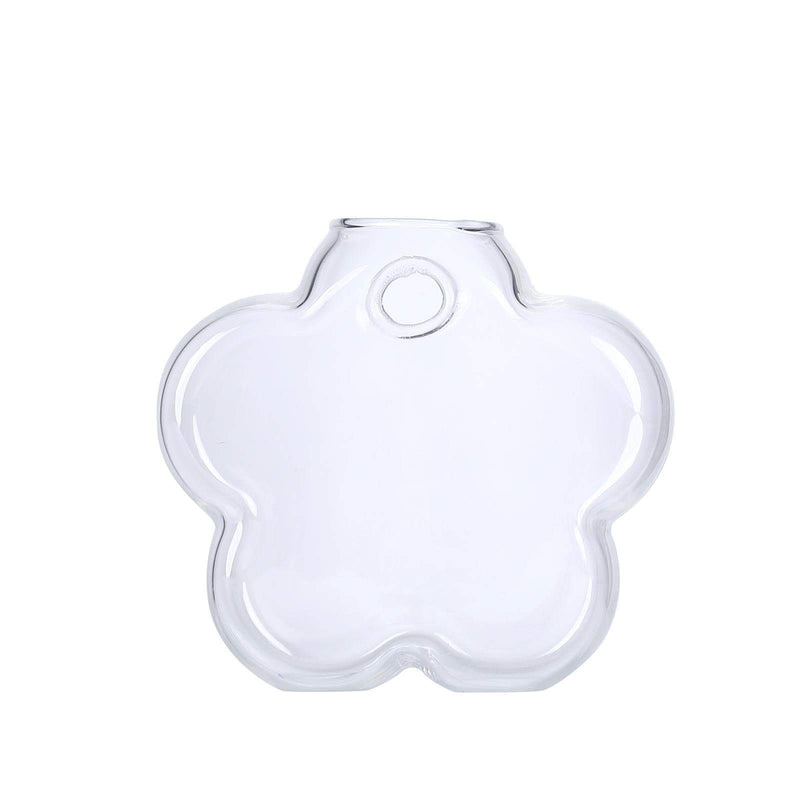 3 pcs Flower Glass Wall Terrariums Vases - Clear GLAS_VASE003_FLO_CLR