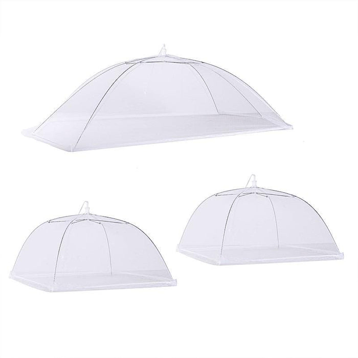 3 pcs Food Covers Pop Up Umbrella Tents - White DSP_TENT_01_SET1_WHT
