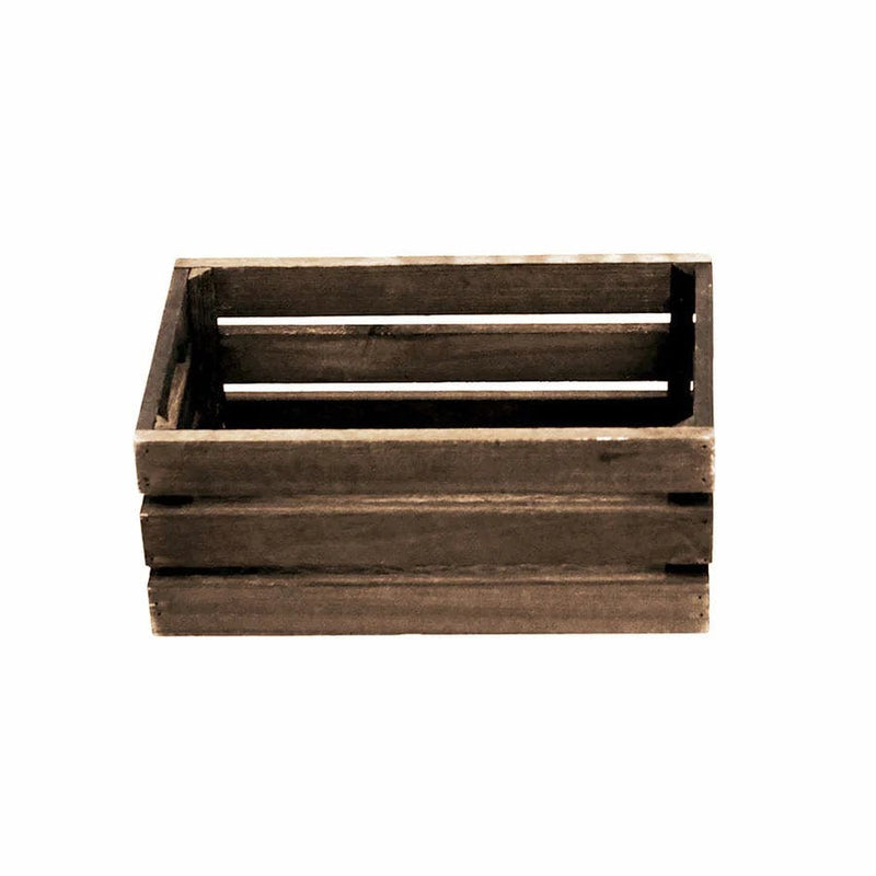 3 pcs Natural Wooden Crate Boxes Planter Holders