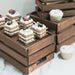 3 pcs Natural Wooden Crate Boxes Planter Holders