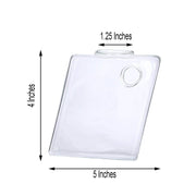 3 pcs Rhombus Glass Wall Terrariums Vases - Clear GLAS_VASE003_DIA_CLR