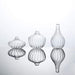 3 pcs Round Ribbed Glass Flower Vases Centerpieces - Clear VASE_RND_001_SET_CLR