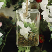 3 pcs Trapezoid Glass Wall Terrariums Vases - Clear GLAS_VASE003_TPZ_CLR