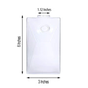 3 pcs Trapezoid Glass Wall Terrariums Vases - Clear GLAS_VASE003_TPZ_CLR