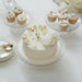 3 Plastic Stackable Dessert Pedestals Pressed Design Cupcake Display Stands Set - Clear CAKE_PLST_R009_SET_CLR
