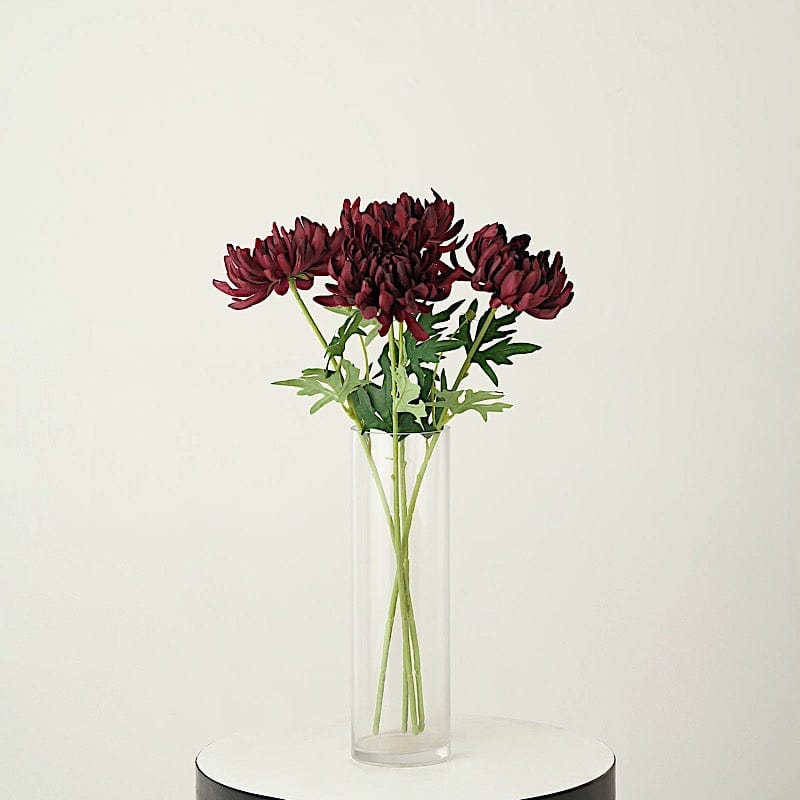 3 Stems 27" Silk Artificial Chrysanthemum Flowers