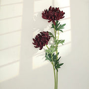 3 Stems 27" Silk Artificial Chrysanthemum Flowers