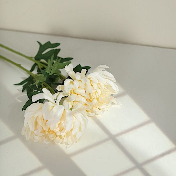 3 Stems 27" Silk Artificial Chrysanthemum Flowers