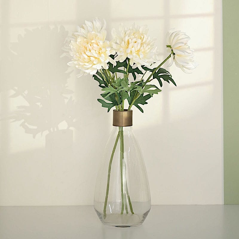 3 Stems 27" Silk Artificial Chrysanthemum Flowers