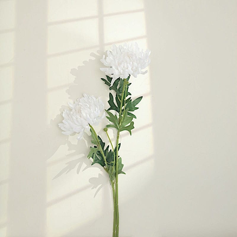 3 Stems 27" Silk Artificial Chrysanthemum Flowers