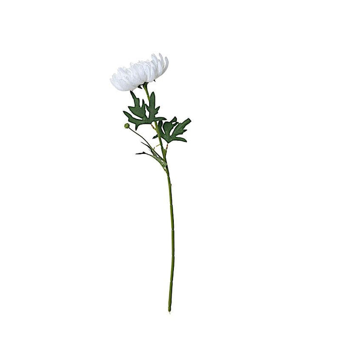 3 Stems 27" Silk Artificial Chrysanthemum Flowers ARTI_MUM_004_WHT