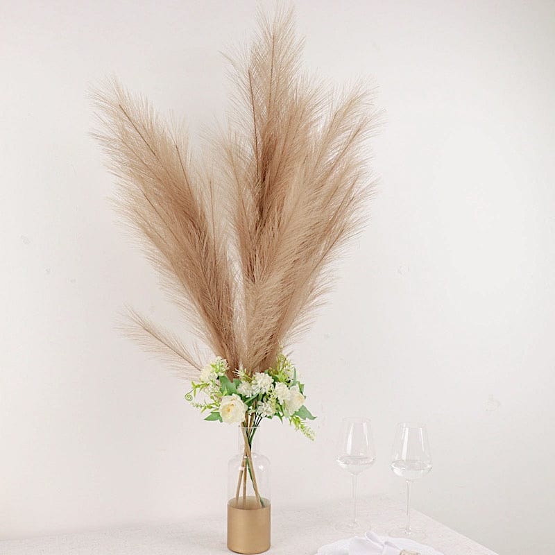 3 Stems 44" Artificial Pampas Grass Faux Plant Sprays
