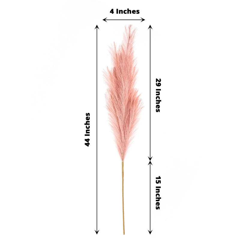 3 Stems 44" Artificial Pampas Grass Faux Plant Sprays