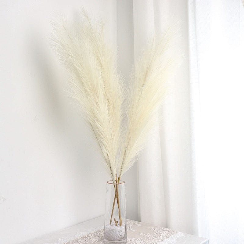 3 Stems 44" Artificial Pampas Grass Faux Plant Sprays