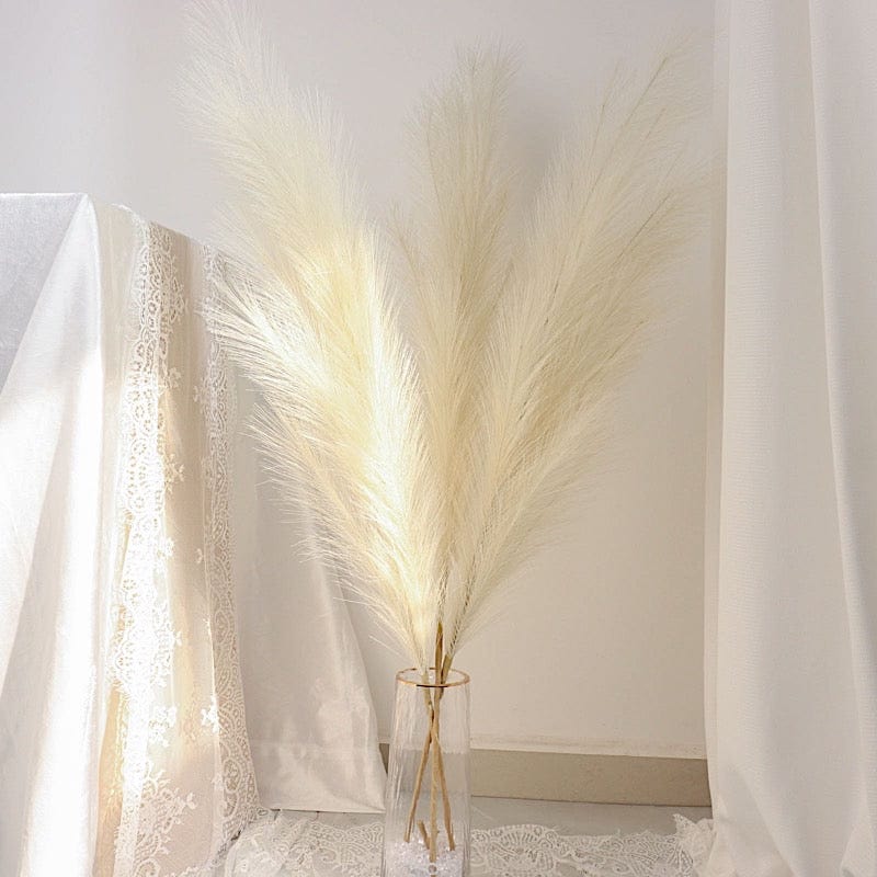 3 Stems 44" Artificial Pampas Grass Faux Plant Sprays