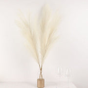 3 Stems 44" Artificial Pampas Grass Faux Plant Sprays