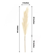 3 Stems 44" Artificial Pampas Grass Faux Plant Sprays