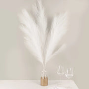 3 Stems 44" Artificial Pampas Grass Faux Plant Sprays