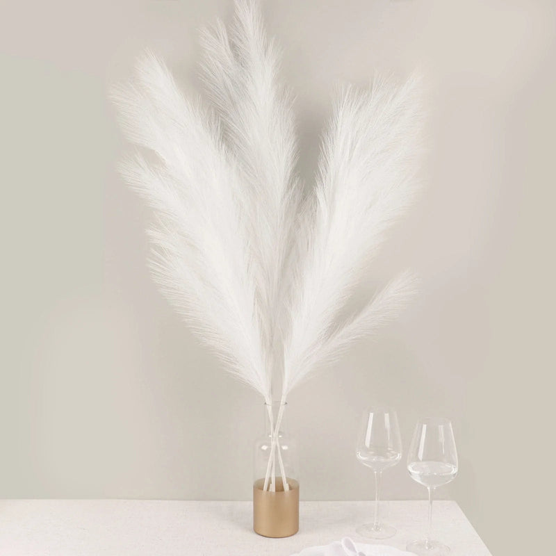 3 Stems 44" Artificial Pampas Grass Faux Plant Sprays