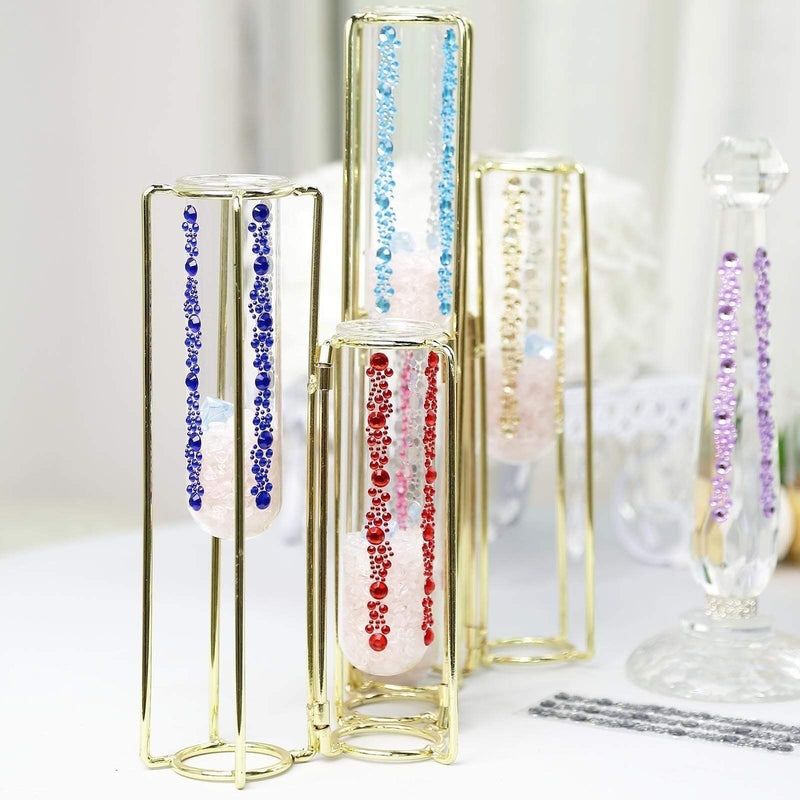 3 strips Stick on Diamond Stickers Self-Adhesive Gems