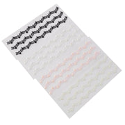 3 strips Stick on Heart Pearl Trims Self-Adhesive Gems