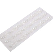 3 strips Stick on Rhinestone Trims Self-Adhesive Gems DIA_BD04_WHT