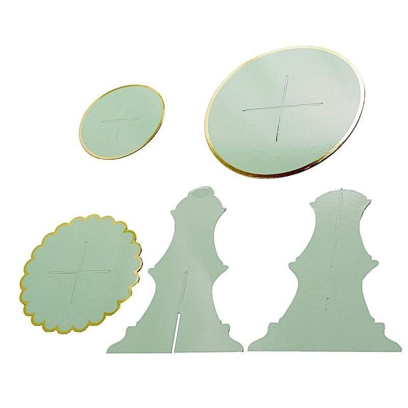 3 Tier 13" tall Cardboard Cupcake Stand Dessert Holder Set