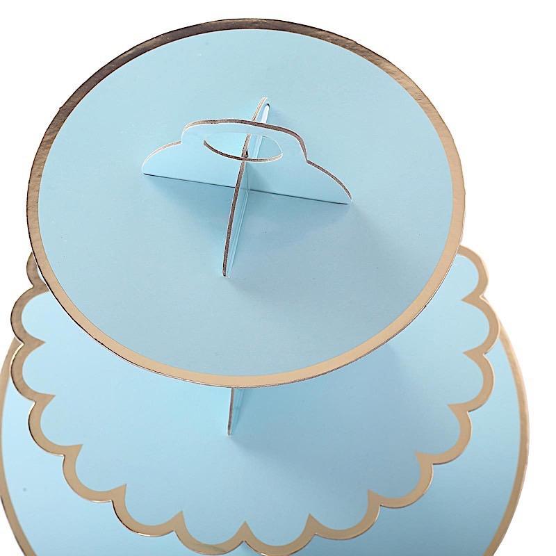 3 Tier 13" tall Cardboard Cupcake Stand Dessert Holder Set