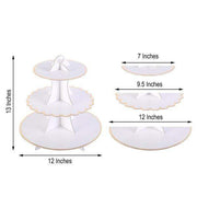 3 Tier 13" tall Cardboard Cupcake Stand Dessert Holder Set