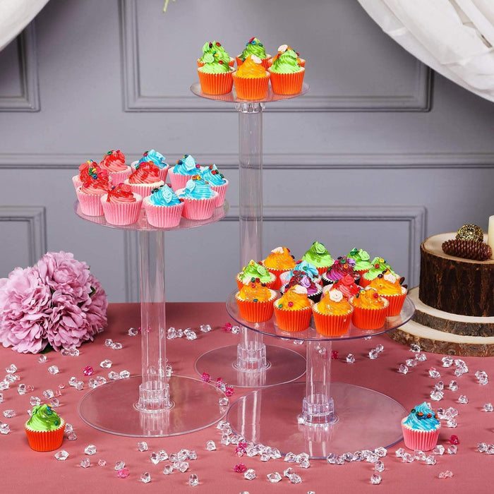 3 Tiers Clear Wedding Party Cupcake Cup Cake Stand Set CAKE_STND_3T_2