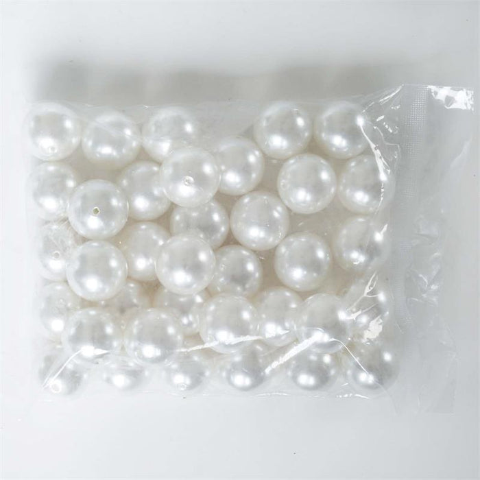 30 mm or 1.18" wide Faux Pearls