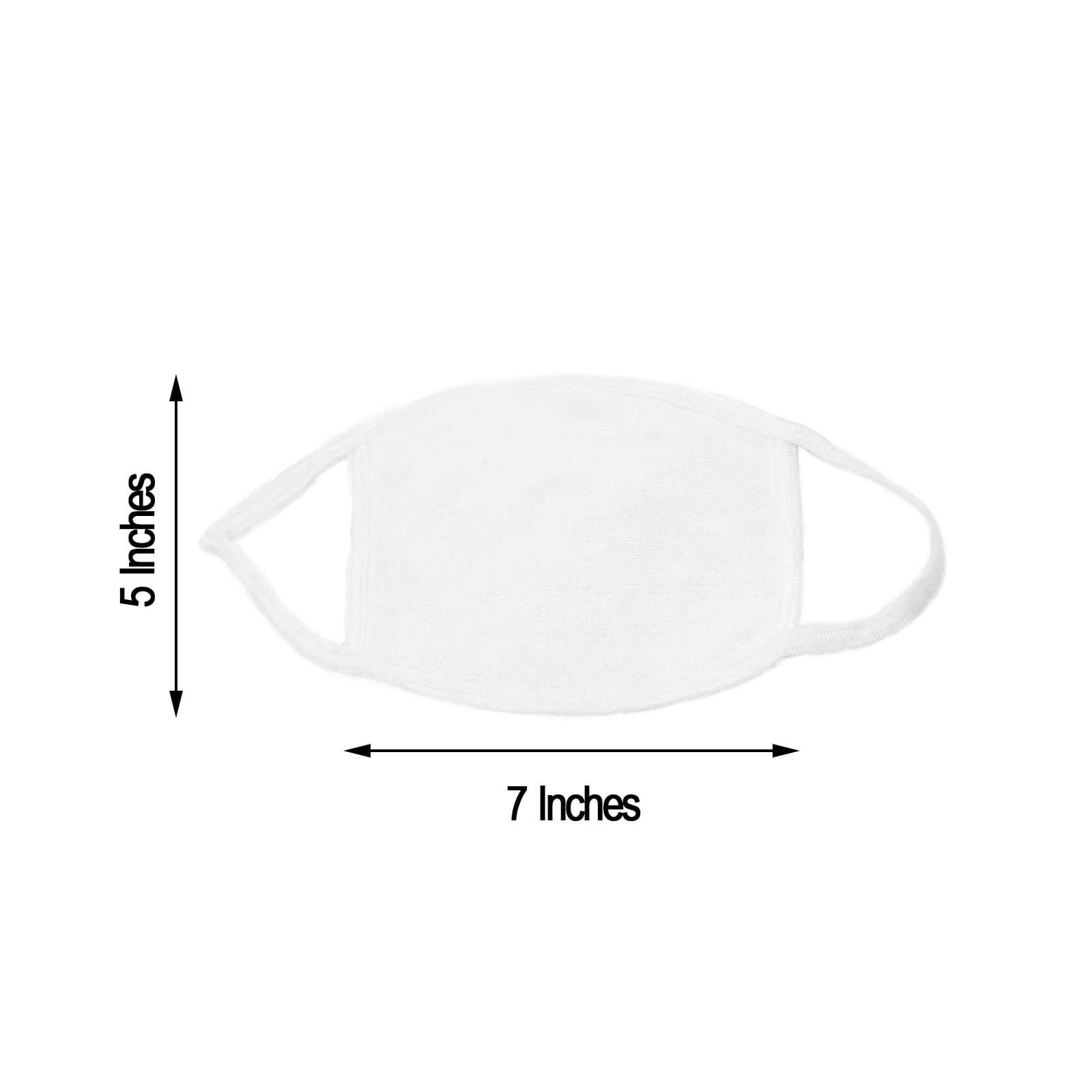 30 pcs 3-Layer Cotton Face Masks Extra Soft Washable Protective Covers - White CARE_MASK05