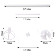 30" tall Balloon Sticks Column Round Stand Holders - Clear BLOON_STAND05_28