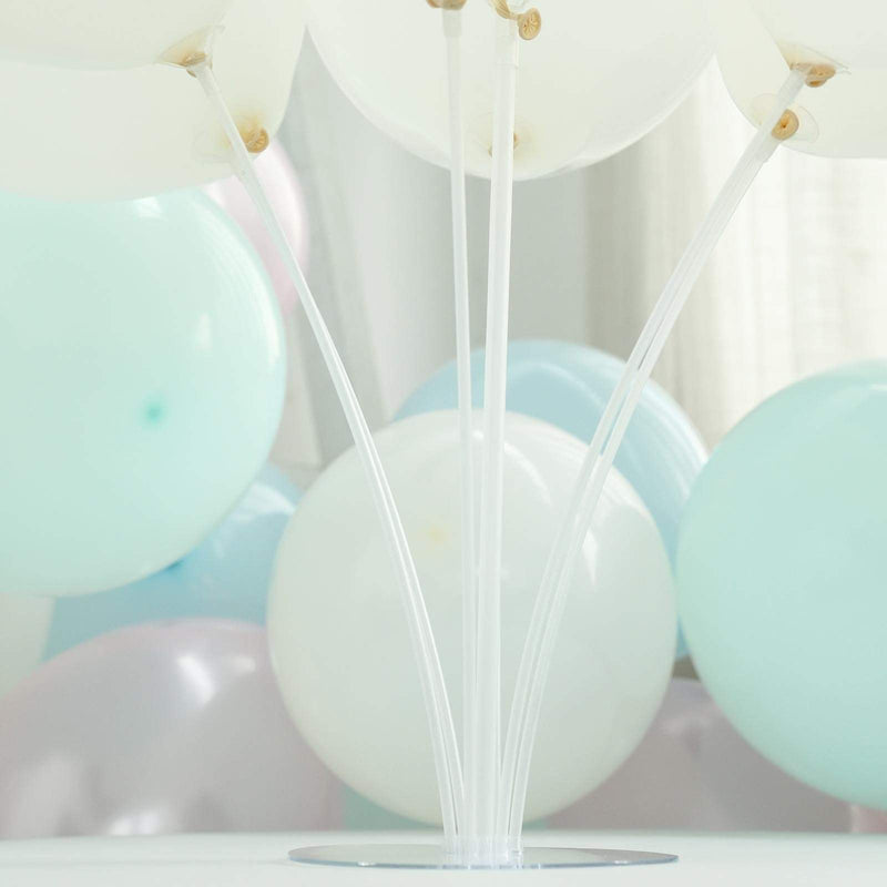 30" tall Balloon Sticks Column Round Stand Holders - Clear BLOON_STAND05_28