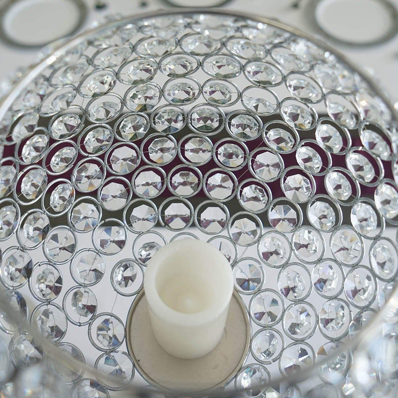 30" tall Crystal Beaded Goblet Ball Candle Holder Centerpiece