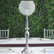30" tall Crystal Beaded Goblet Ball Candle Holder Centerpiece