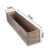 30" x 6" Wood Rectangular Box Planter Holders Centerpieces - Brown WOD_PLNT01_30X6_NAT