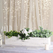 30" x 6" Wood Rectangular Box Planter Holders Centerpieces - White WOD_PLNT01_30X6_WHT