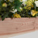 30" x 6" Wood Rectangular Box Planter Holders Centerpieces