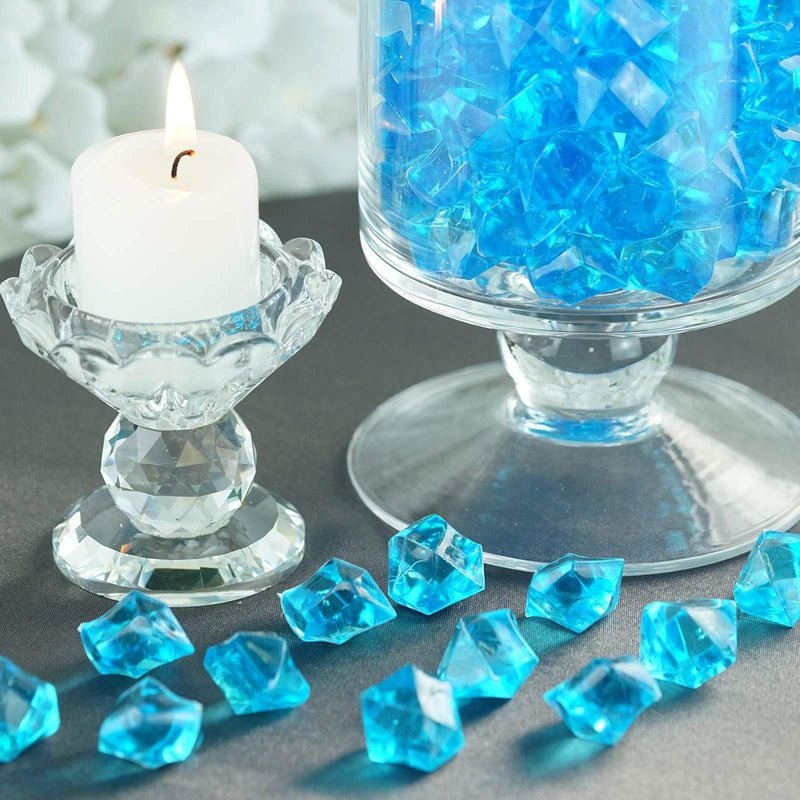 300 pcs Crystal like Acrylic Ice ICE_LRG_TURQ