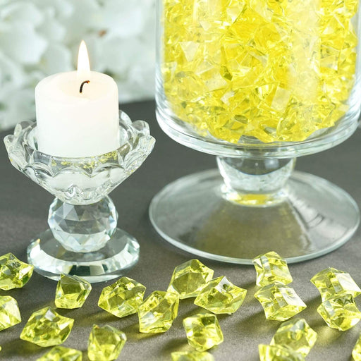 300 pcs Crystal like Acrylic Ice ICE_LRG_YEL