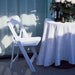 31" tall Resin Folding Chair with Vinyl Padded Seat -  White FURN_FOLD01_WHT
