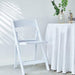 31" tall Resin Folding Chair with Vinyl Padded Seat -  White FURN_FOLD01_WHT
