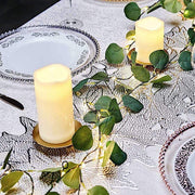 32 ft LED Eucalyptus Leaves Garland Battery Operated Fairy Lights - Green LEDSTR_ARTI_005_32_CLR