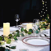 32 ft LED Eucalyptus Leaves Garland Battery Operated Fairy Lights - Green LEDSTR_ARTI_005_32_CLR