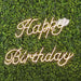 32" long LED Happy Birthday Neon Light Sign - Warm White LED_NEOSIGN01_BDAY_CLR