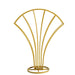 32" Scalloped Fan Metal Flower Display Stand Table Centerpiece - Gold IRON_STND09_32_GOLD