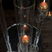 32" tall 5 Arm Crystal Glass Round Candelabra Taper Candle Holder - Clear CHDLR_CAND_030R_5_CLR